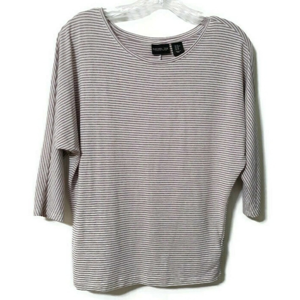 Rachel Zoe purple striped 3/4 Dolman sleeve sz XS